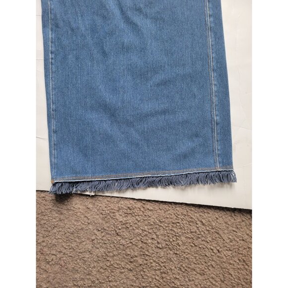 Lysse Shiloh Denim Palazzo Pants - Large Lagenlook Bohemian Hippie Travel Artsy - Picture 3 of 8